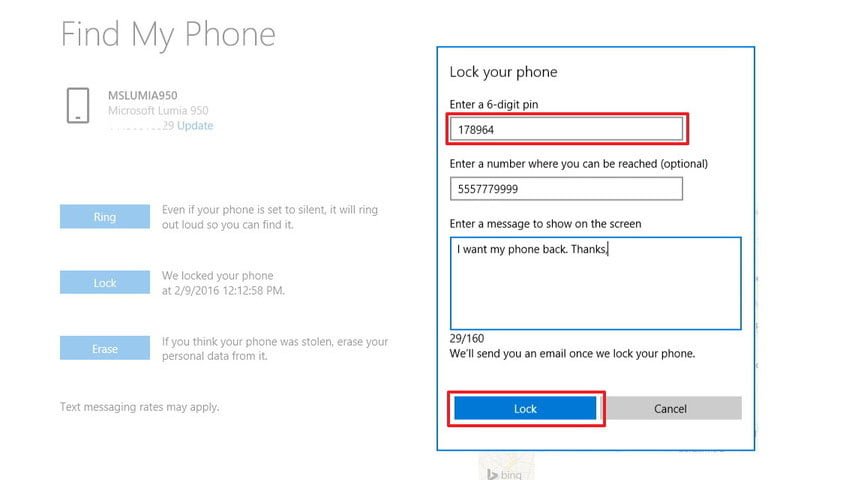 How to enable 6-digit PIN to lock your Windows 10 Mobile phone remotely