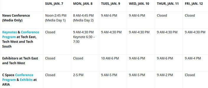 CES 2018 Dates & Times Revealed - Details Inside