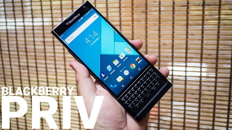 BlackBerry Priv Android smartphone