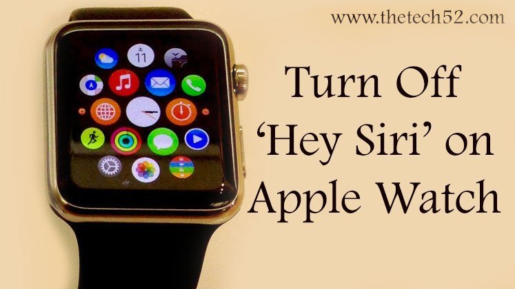 Turn off top siri apple watch