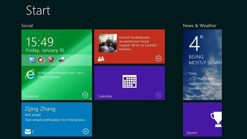 Microsoft to Release Interactive Live Tiles for Windows 10