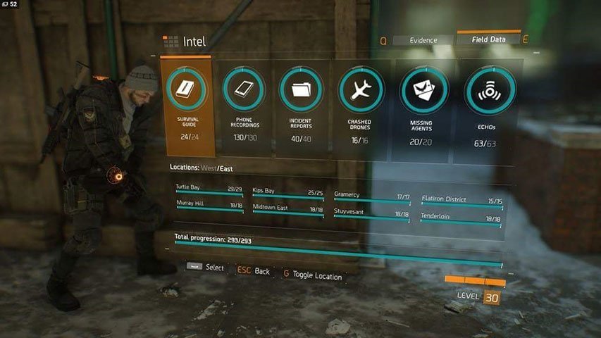 The Division Wiki Guide: 100% Intel Collectible Completion Cosmetic