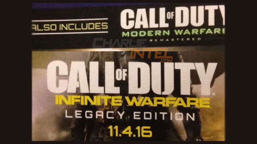 Call of Duty Infinite Warfare Legacy Edition poster leaked