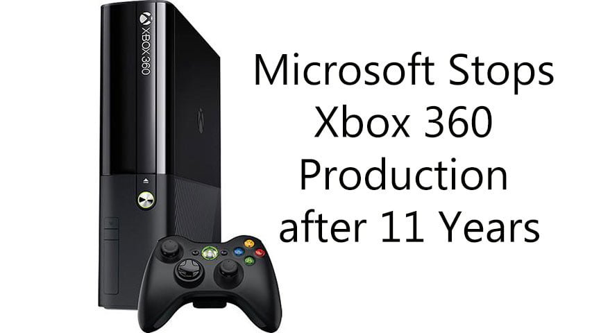 Microsoft Stops Xbox 360 Production after 11 Years