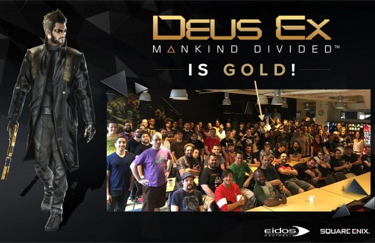 Deus Ex: Mankind Divided has gone Gold