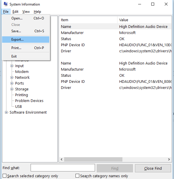 How to Generate Complete System Information Report on Windows 10