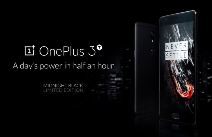 OnePlus Releases OnePlus 3T Midnight Black for Limited Period