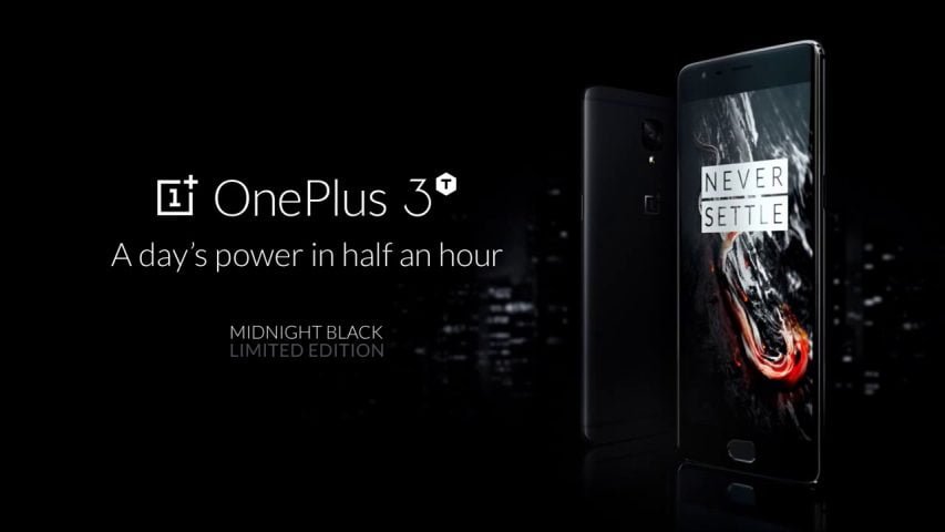 OnePlus Releases OnePlus 3T Midnight Black for Limited Period